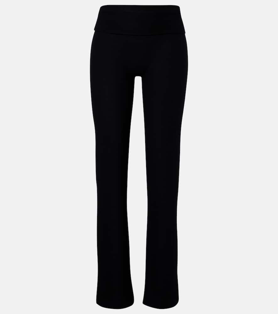 Leset Lauren High-rise Straight Pants In Black