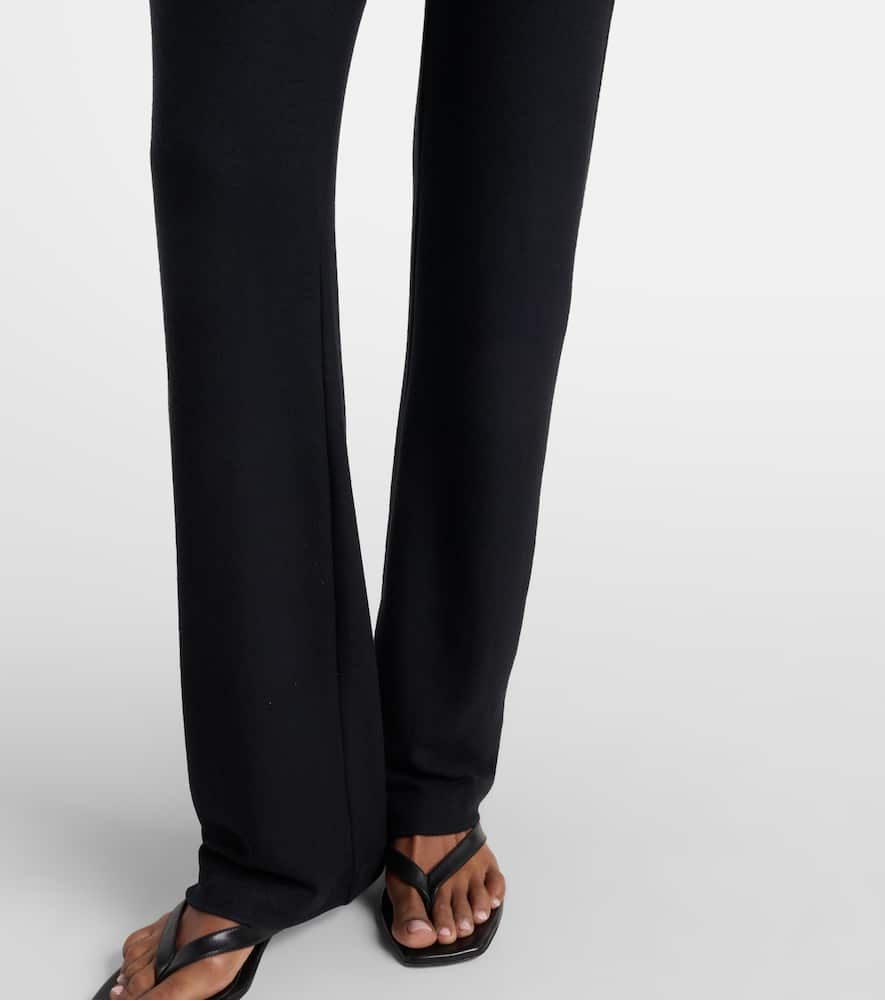 Leset Lauren High-rise Straight Pants In Black
