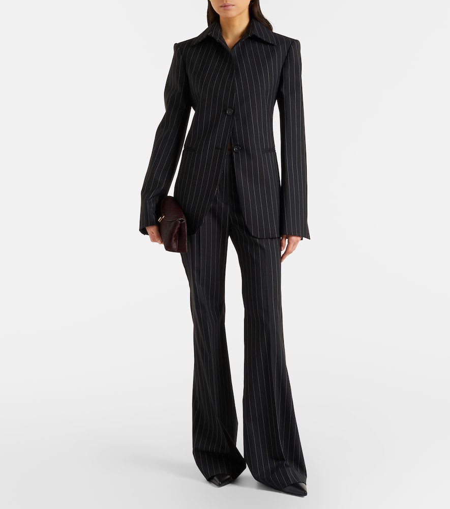 Sportmax Visino wool-blend gabardine flared pants