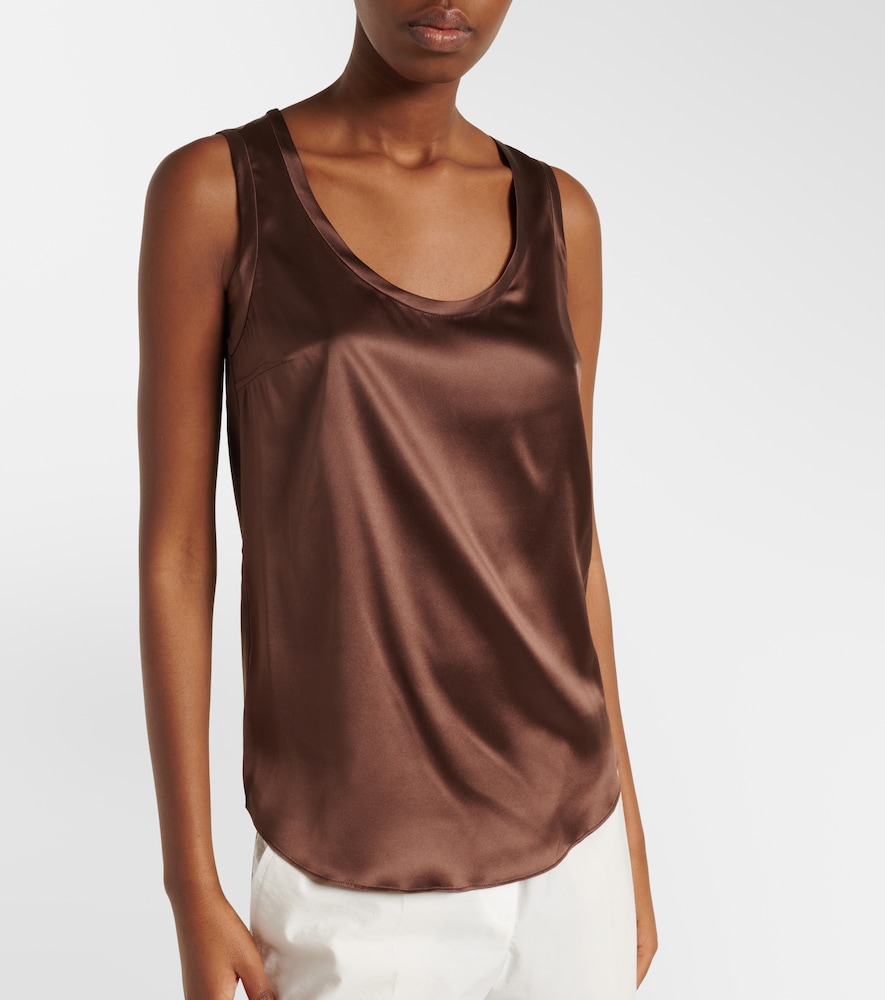  Brunello Cucinelli Brunello Cucinelli Top Aus Satin 