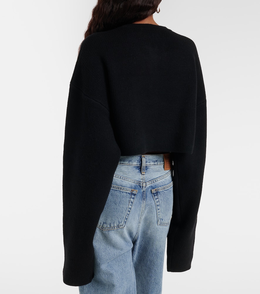  Toteme Toteme Cropped Wool-blend Cardigan 
