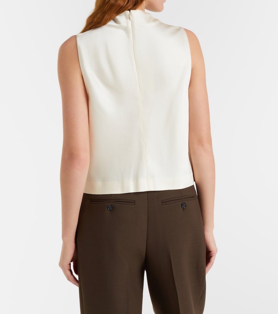  Vince Vince Cropped Satin Top 