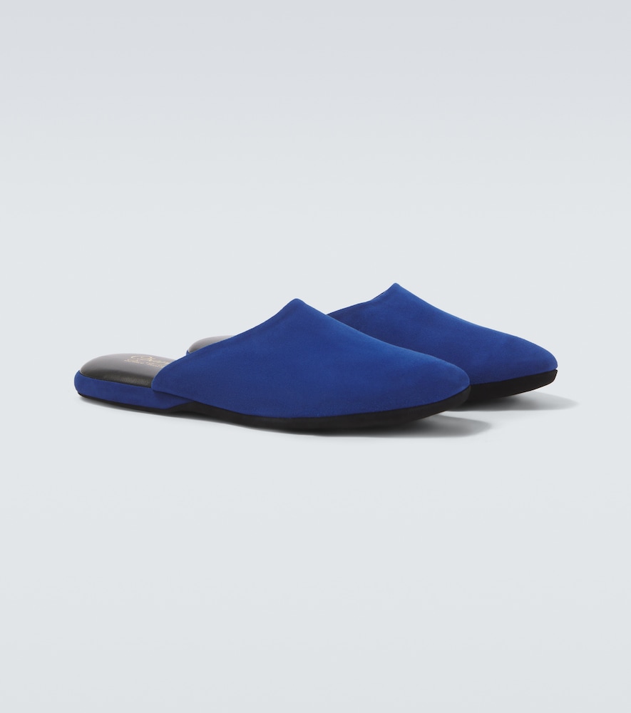  Charvet Charvet Slippers Aus Veloursleder 