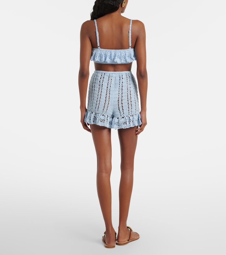  Anna Kosturova Anna Kosturova Shorts In Cotone Crochet 