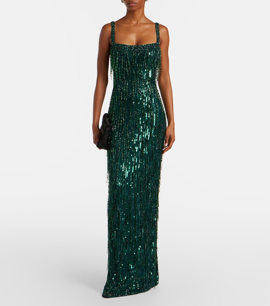 Jenny Packham Fleur sequined gown