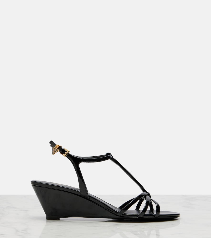 Leather Wedge Sandals