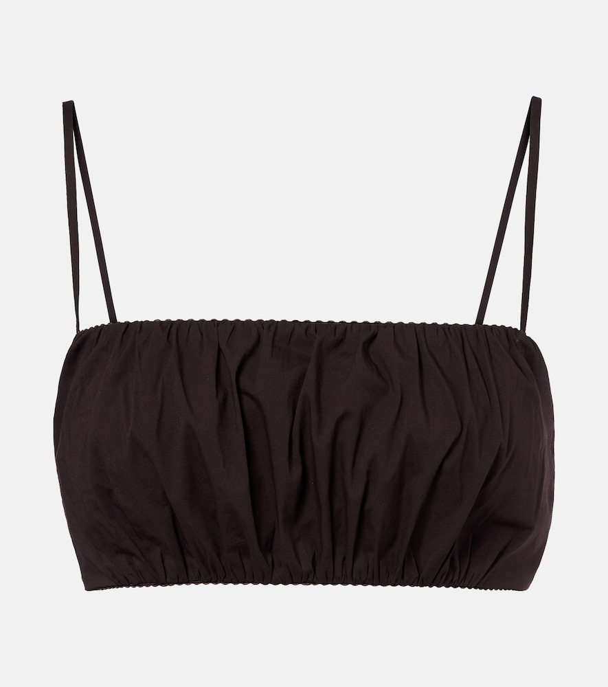 Staud Fiore cotton crop top - Women's Clothing