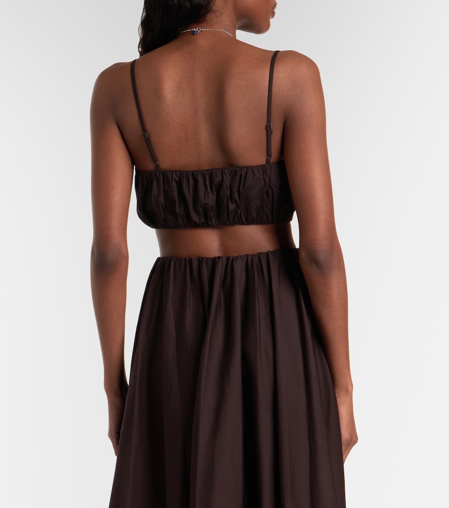  Staud Staud Fiore Cotton Crop Top 