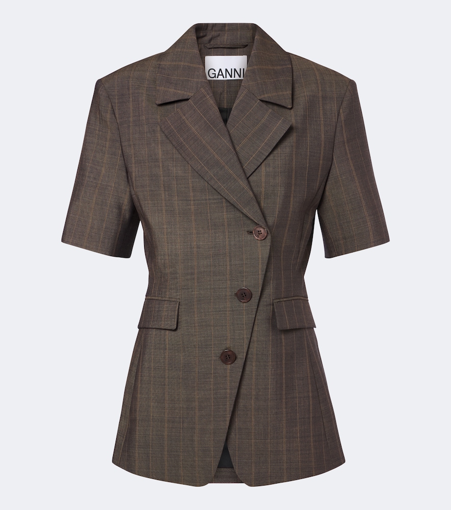 Blazer in lana a righe