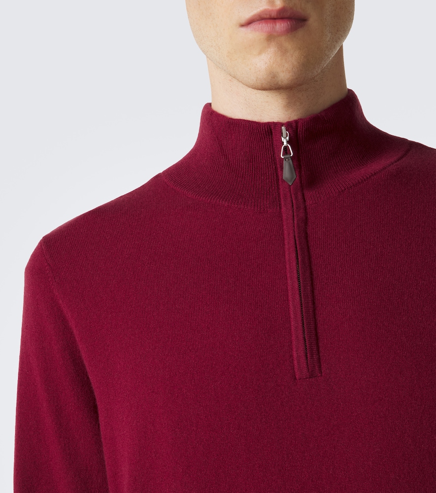Mr Fenchurch Cashmere Half-Zip Sweater