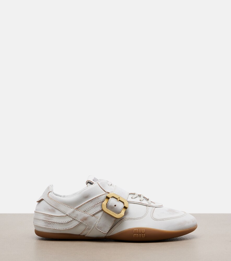 Miu Miu Miu Miu Sneakers Gymnasium Aus Leder 