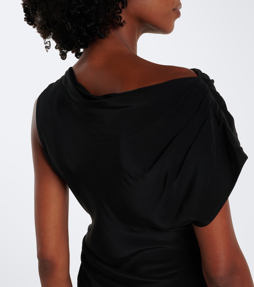 Yvonne Draped Crêpe De Chine Top