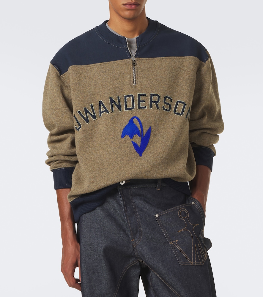 Wool-Blend Half-Zip Sweater
