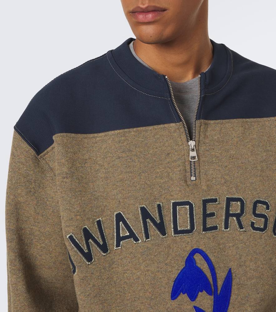 Wool-Blend Half-Zip Sweater