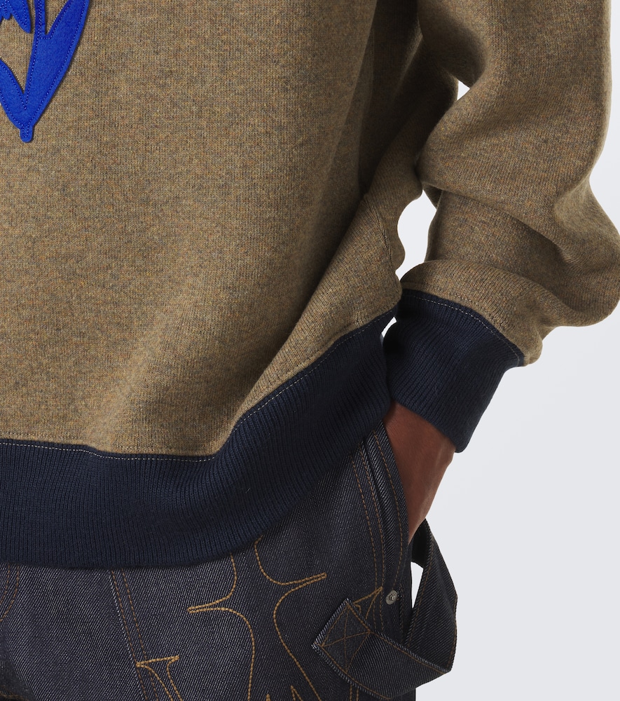 Wool-Blend Half-Zip Sweater