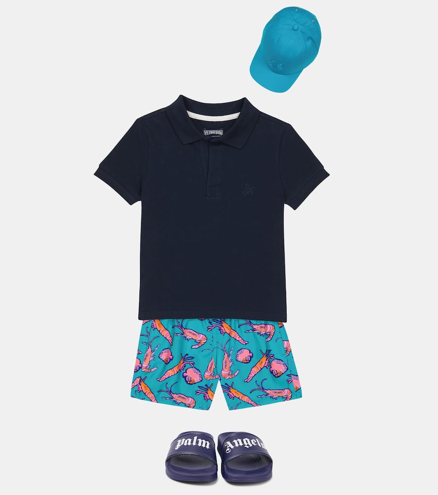 Vilebrequin Jihin Printed Swim Trunks In Curacao