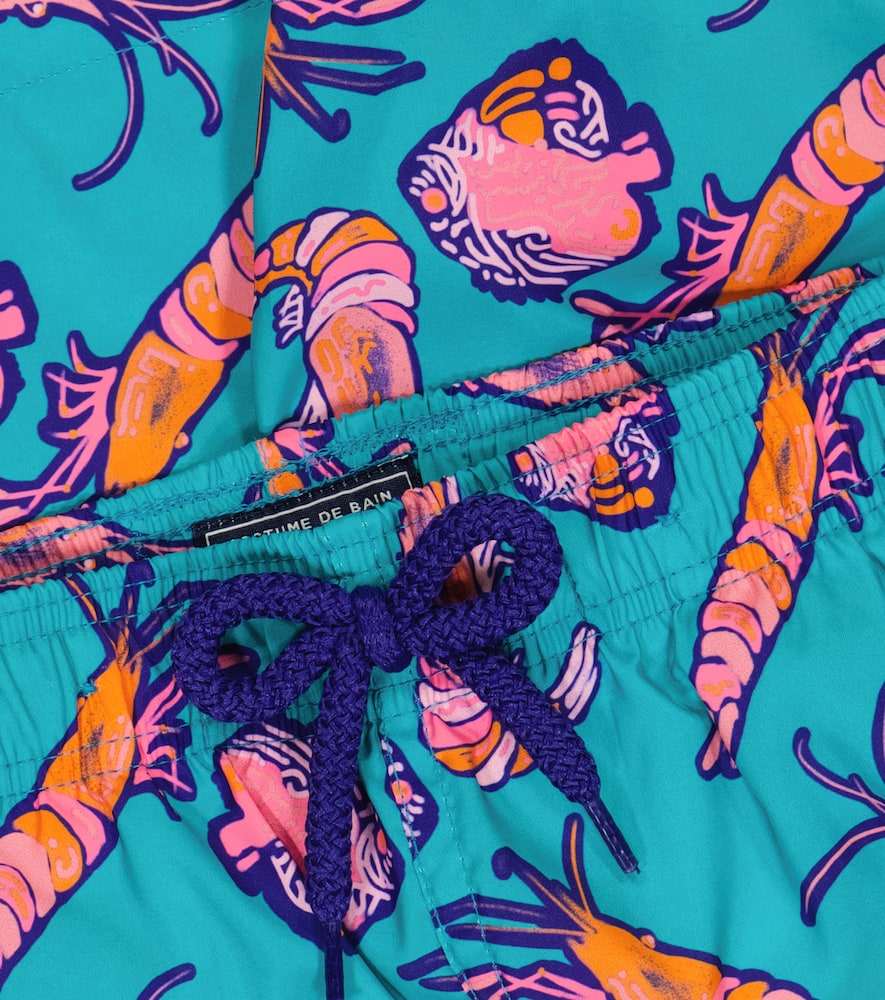 Vilebrequin Jihin Printed Swim Trunks In Curacao