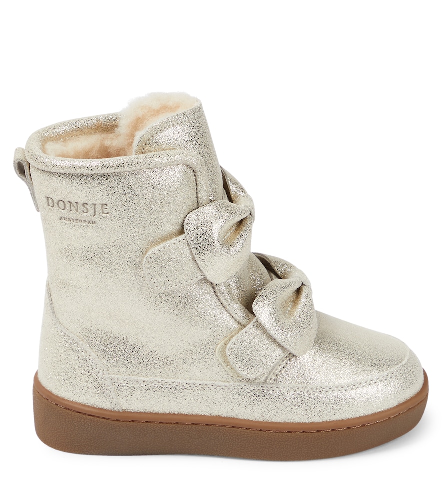  Donsje Donsje Stiefel Isa Aus Metallic-leder 