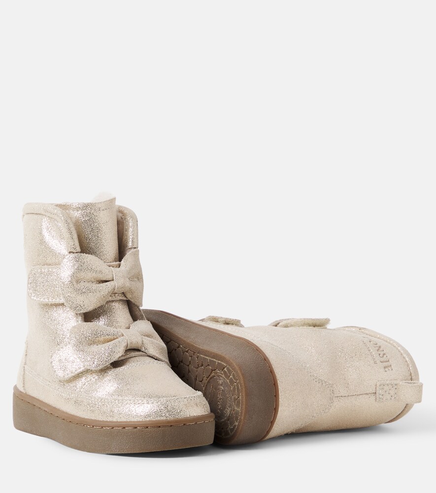  Donsje Donsje Stiefel Isa Aus Metallic-leder 