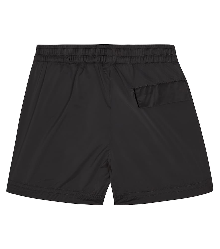 Palm Angels Logo-print Elasticated Swim Shorts In Black
