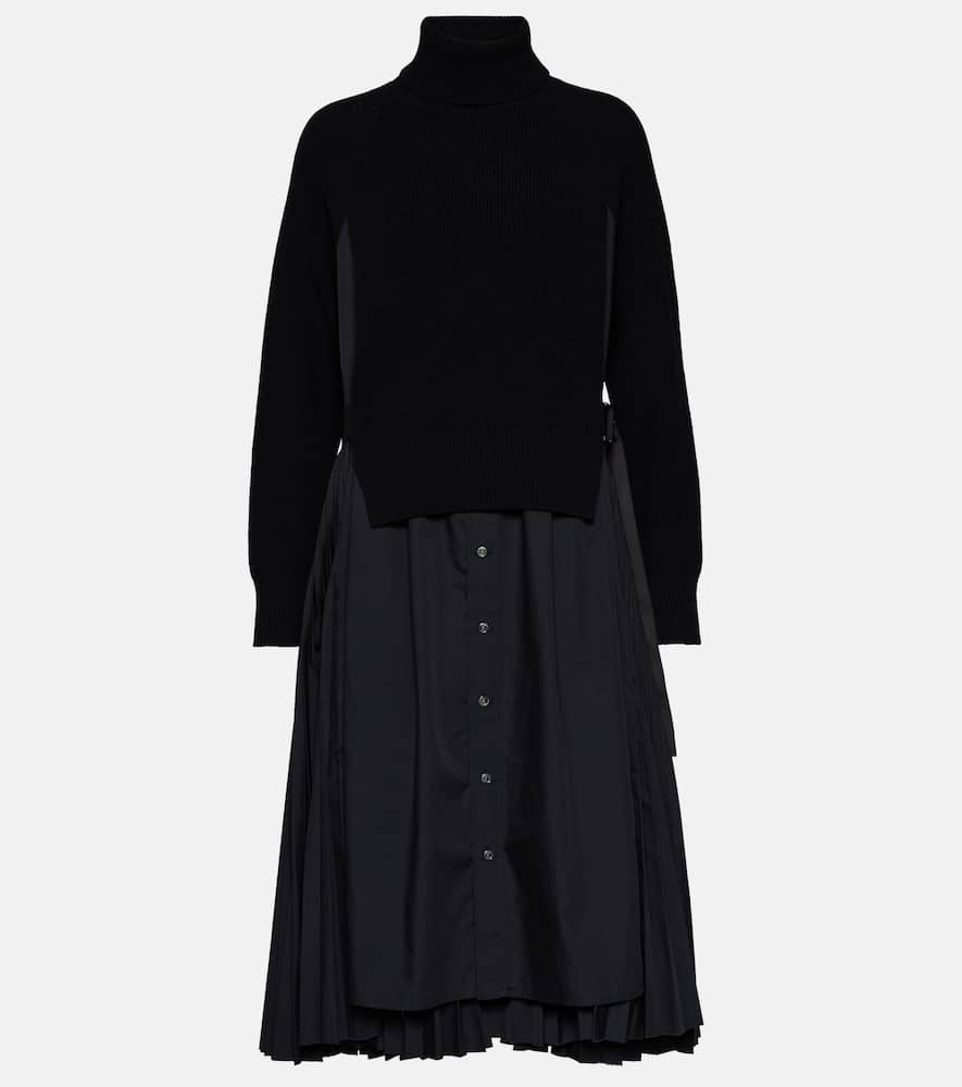 Turtleneck midi dress