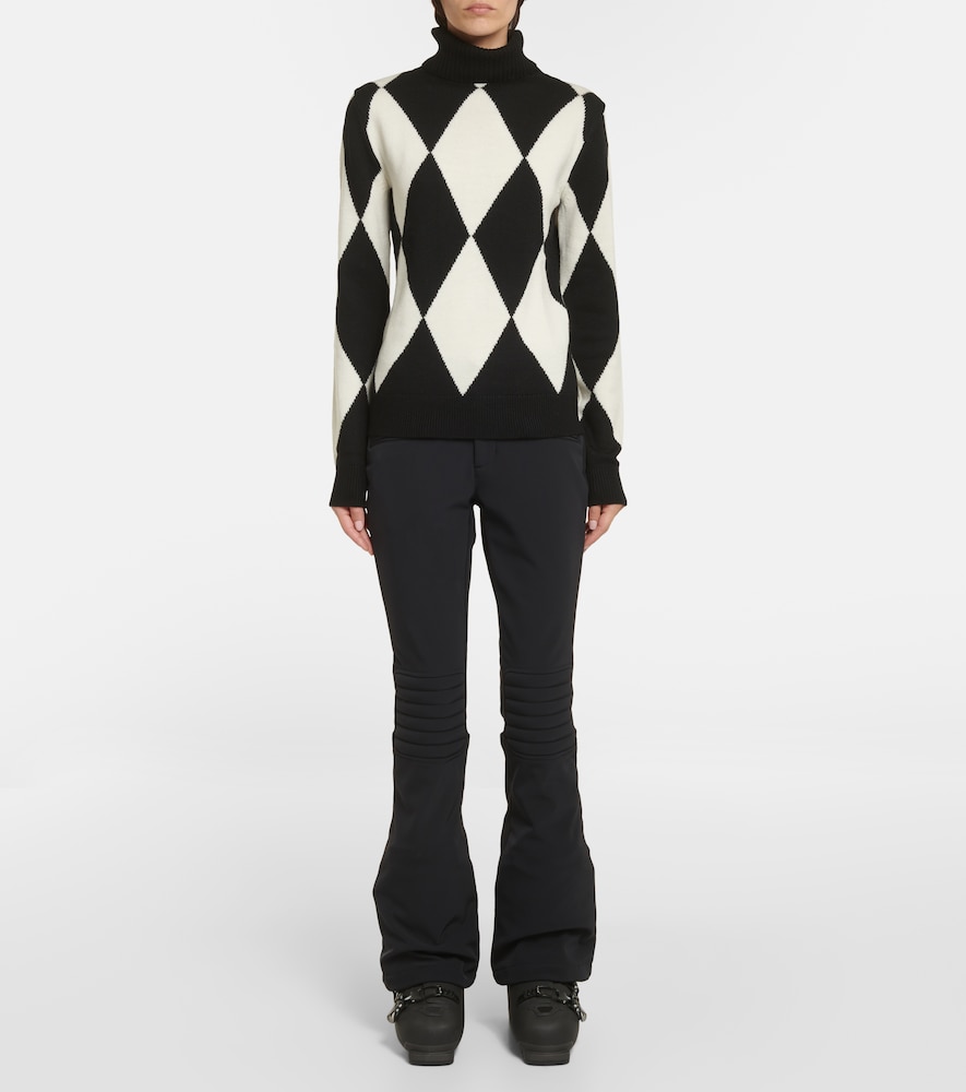  Perfect Moment Perfect Moment Diamond Wool Turtleneck Sweater 