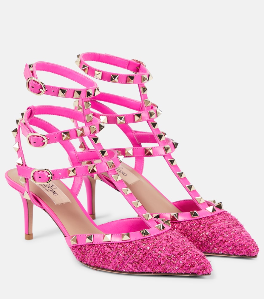 Valentino Garavani Escarpins Rockstud 65 en boucl 665 €