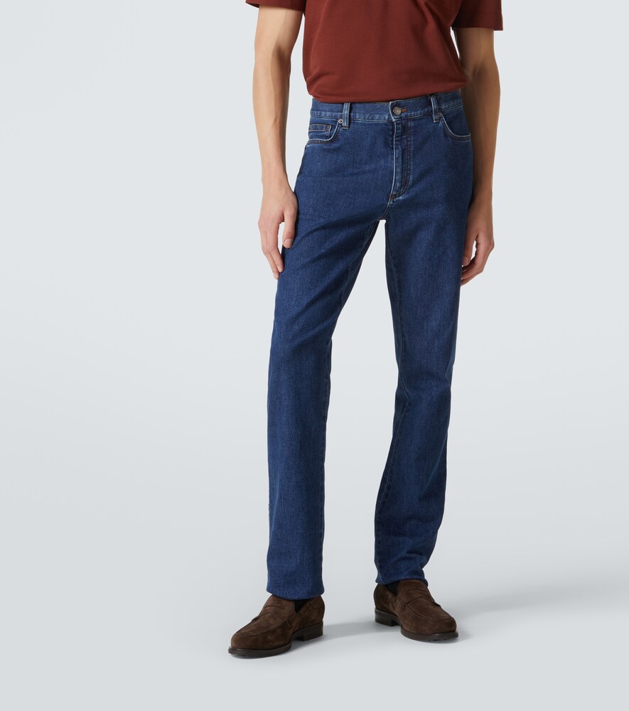  Zegna Zegna Mid-rise Slim Jeans Roccia 