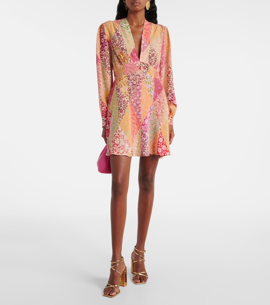  Rixo Rixo Hebe Printed Silk Minidress 