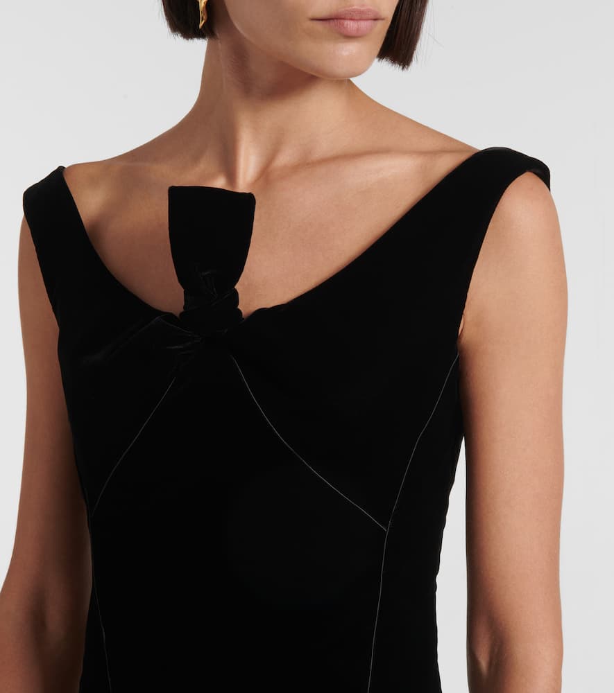 ワンピース GIVENCHY BLACK MINI DRESS WITH BOW Givenchy Bow-detail Minidress In Black | ModeSens