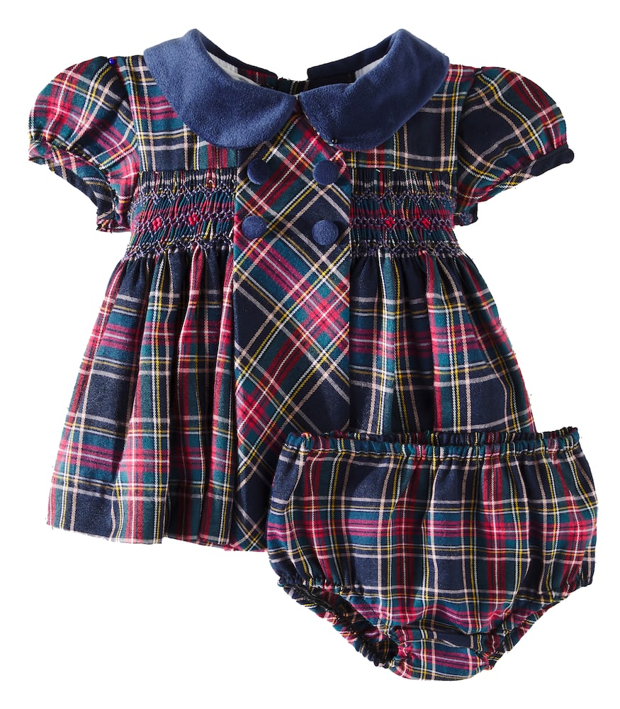 La Coqueta Baby Arcadia cotton-blend dress and bloomers set