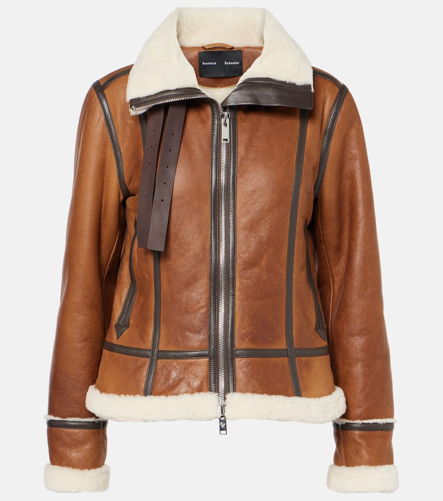 Arlo shearling-lined leather jacket