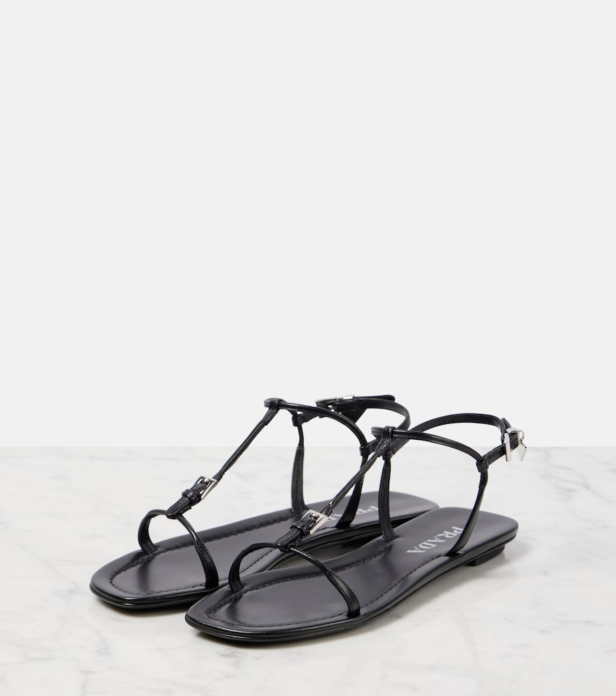  Prada Prada Leather Sandals 