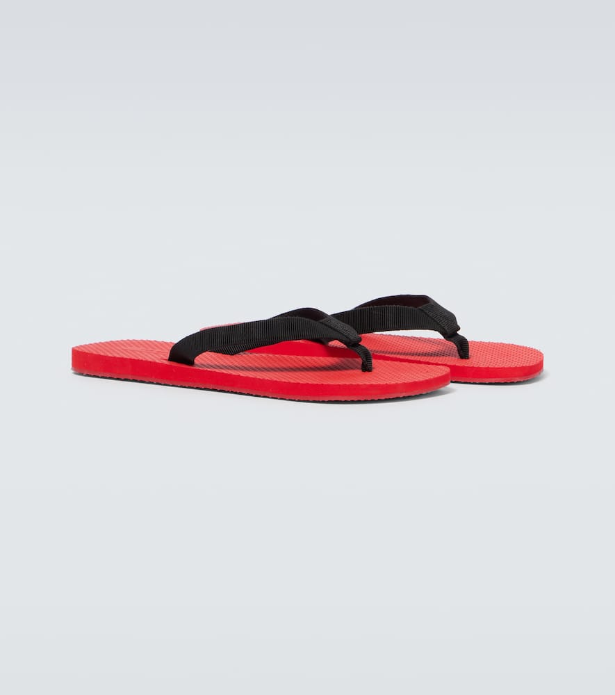 The Row Dune Grosgrain Thong Sandals In Red