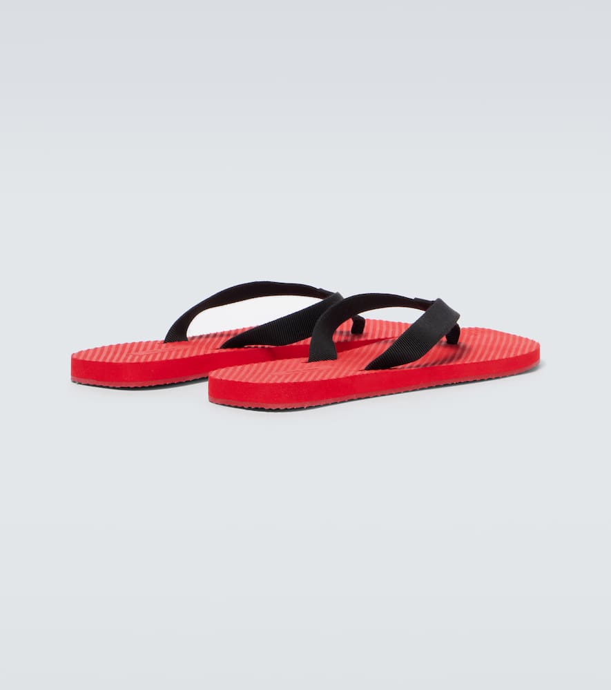 The Row Dune Grosgrain Thong Sandals In Red