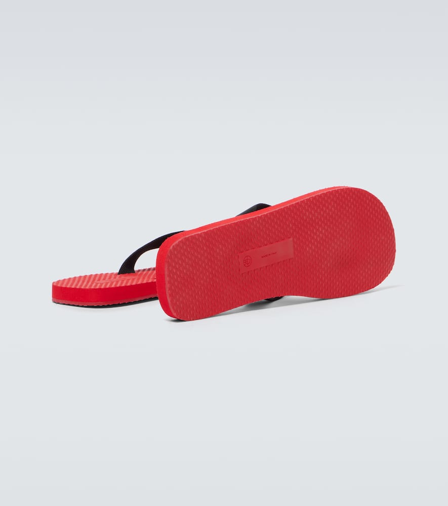 The Row Dune Grosgrain Thong Sandals In Red