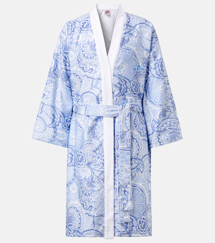 ETRO Etro Printed cotton bathrobe　エトロ プリント コットン バスローブ