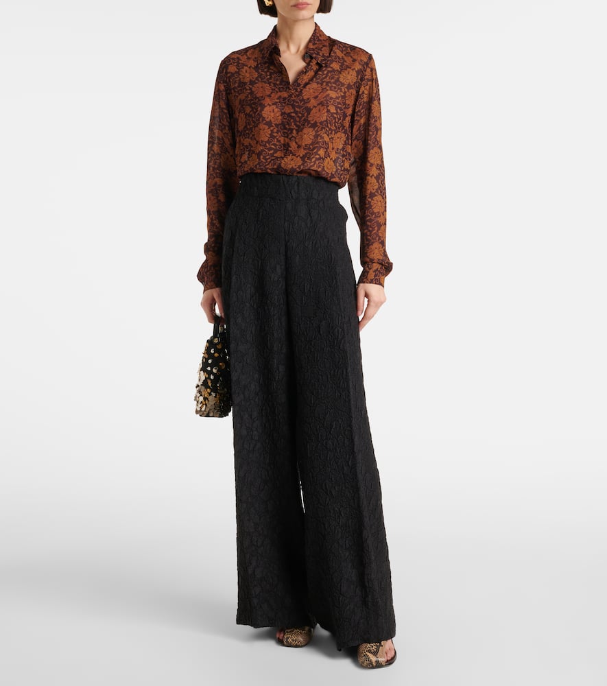 Dries Van Noten Elastic Waist Casual Pants In Black