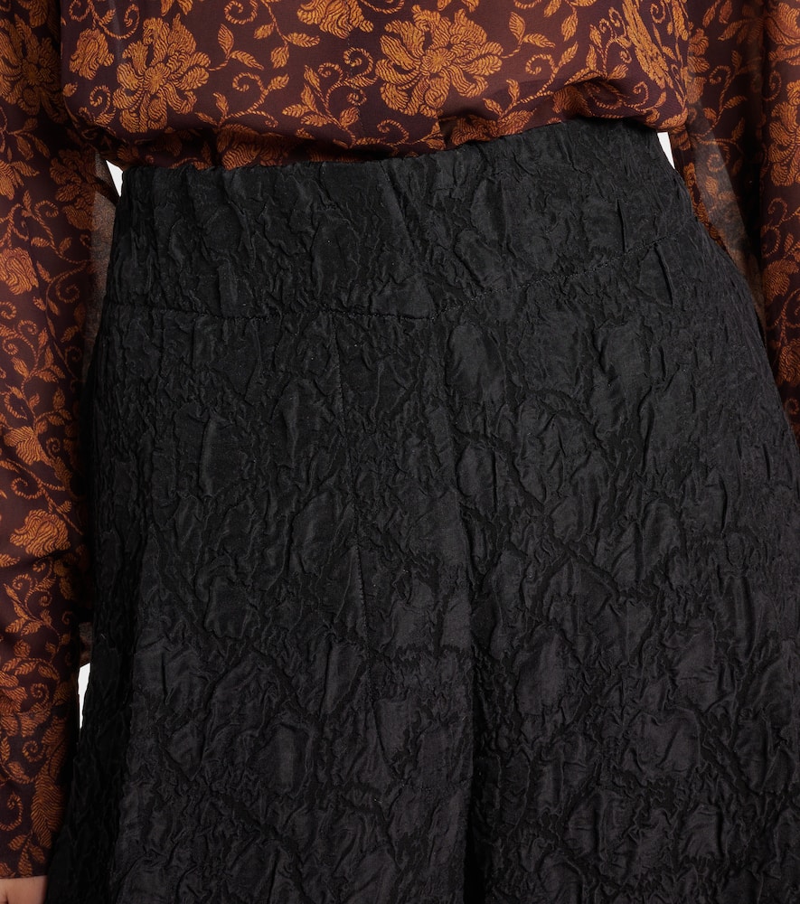 Dries Van Noten Elastic Waist Casual Pants In Black