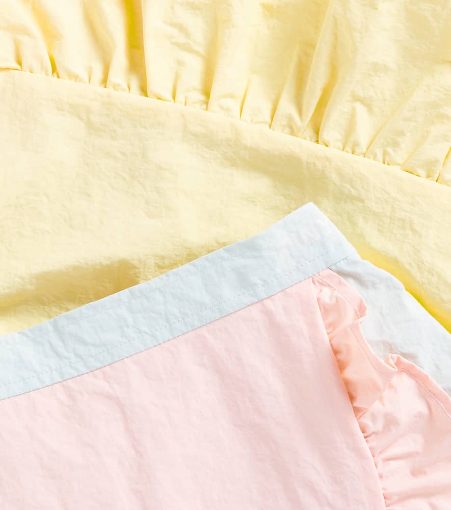 Tinycottons Colorblocked Wrap Skirt In Multicoloured