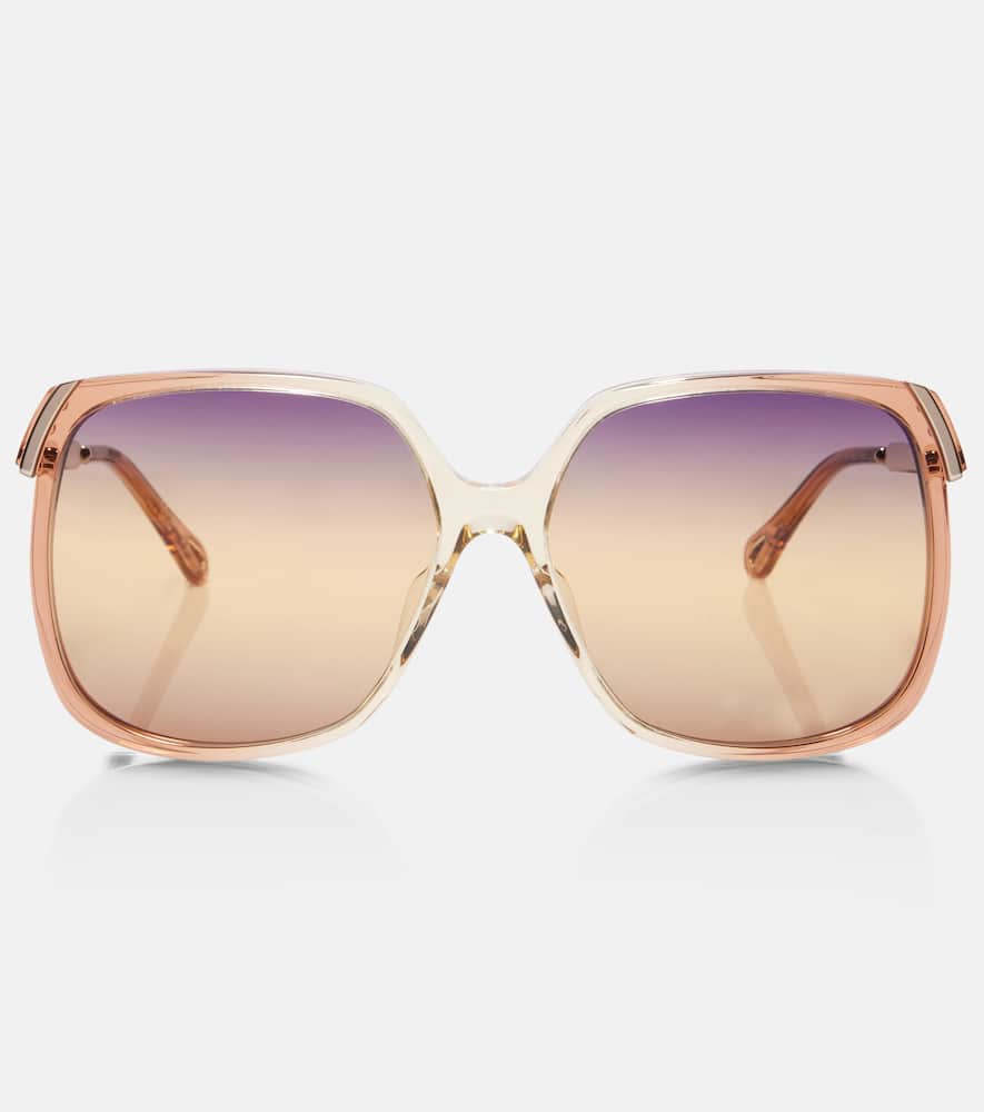 Chloé Logo oversized sunglasses