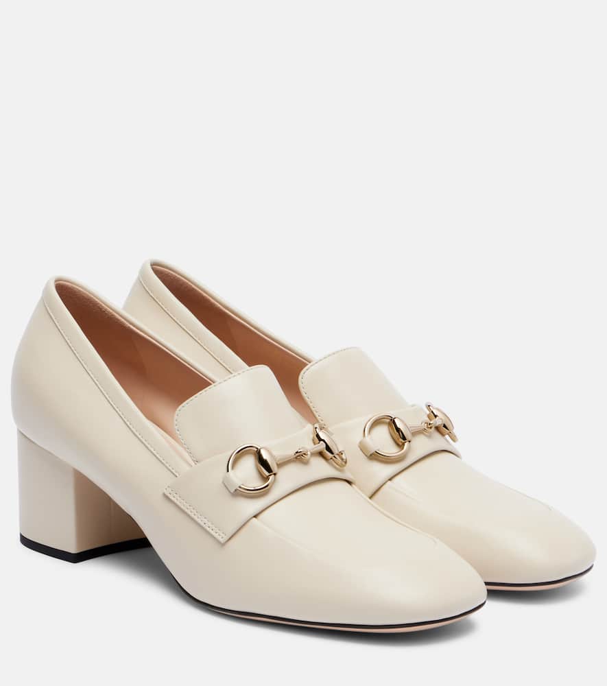 Lady Horsebit leather loafer pumps