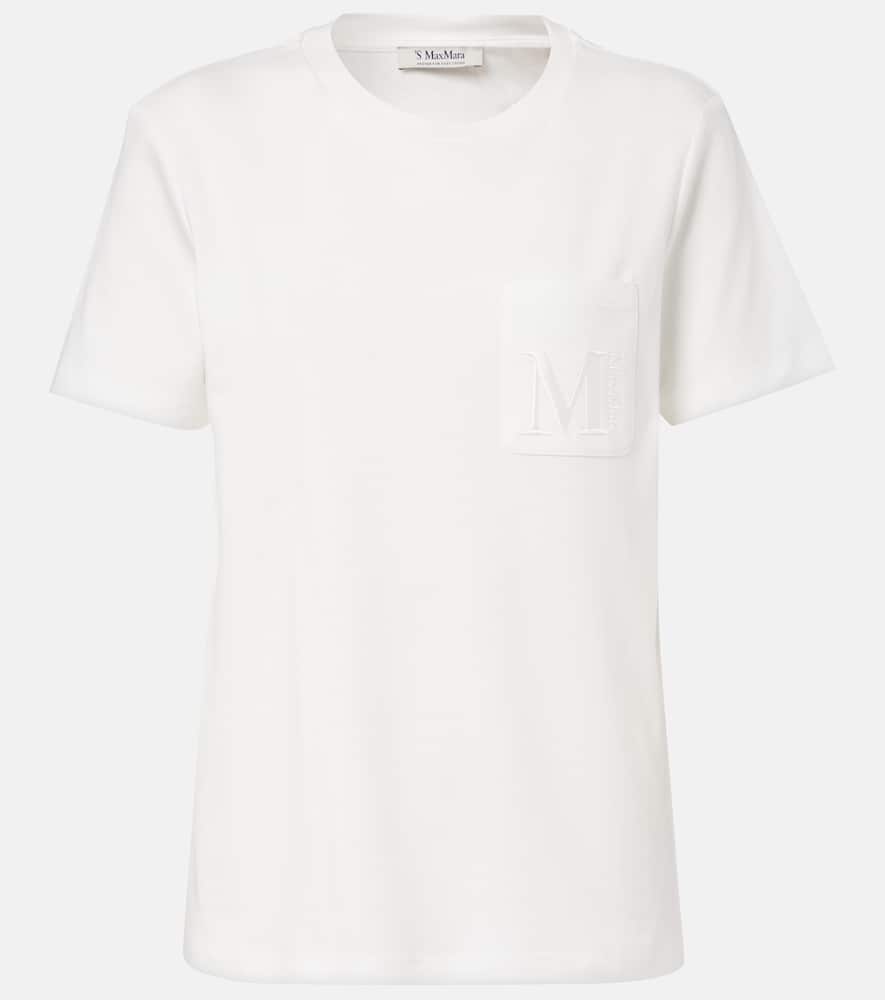 S Max Mara Madera Embroidered Cotton Jersey T-shirt
