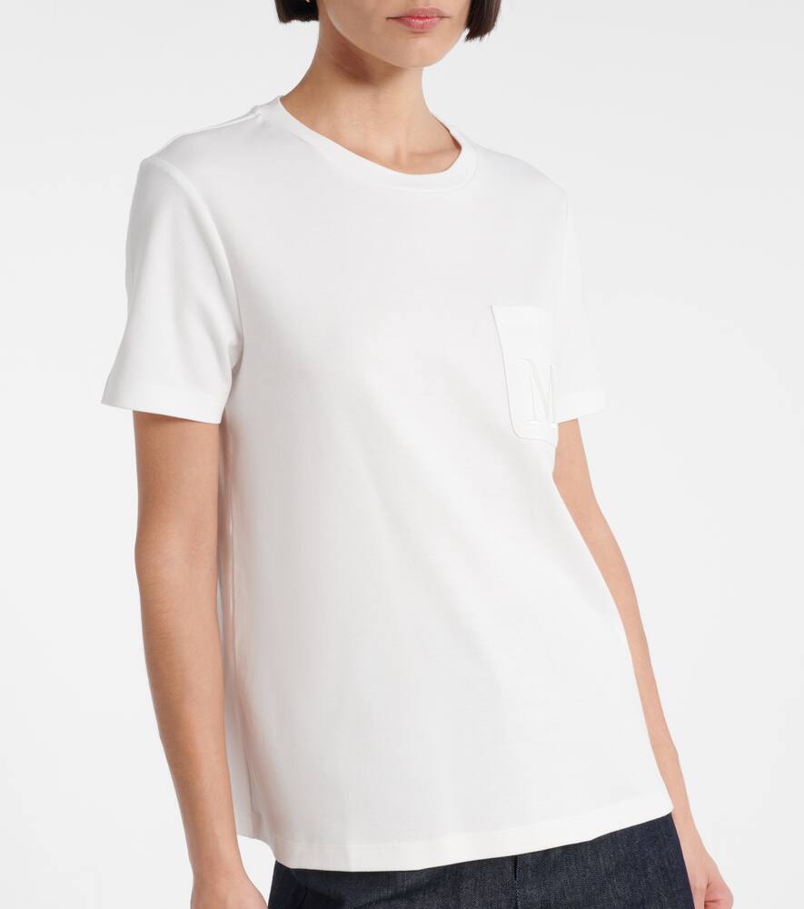 S Max Mara Madera Embroidered Cotton Jersey T-shirt