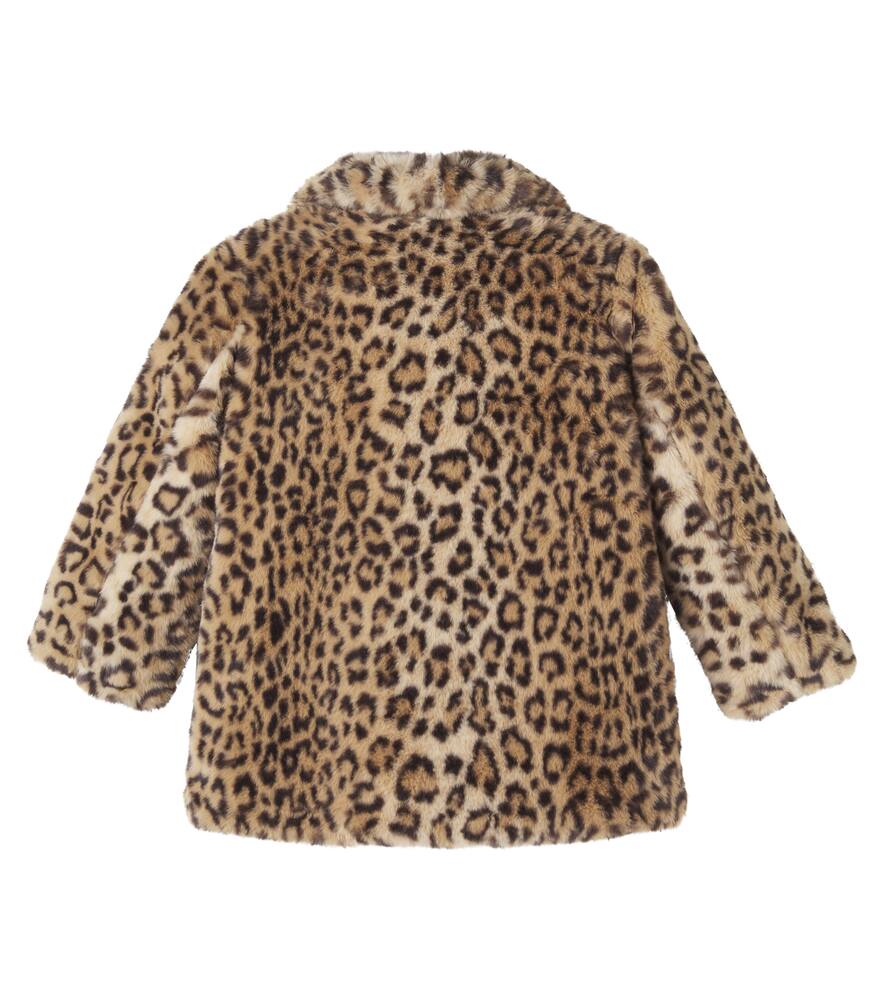 Bonpoint Doogie Leopard-print Coat In Brown