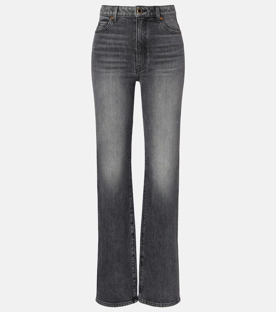 Khaite Danielle High-rise Straight Jeans In Blue
