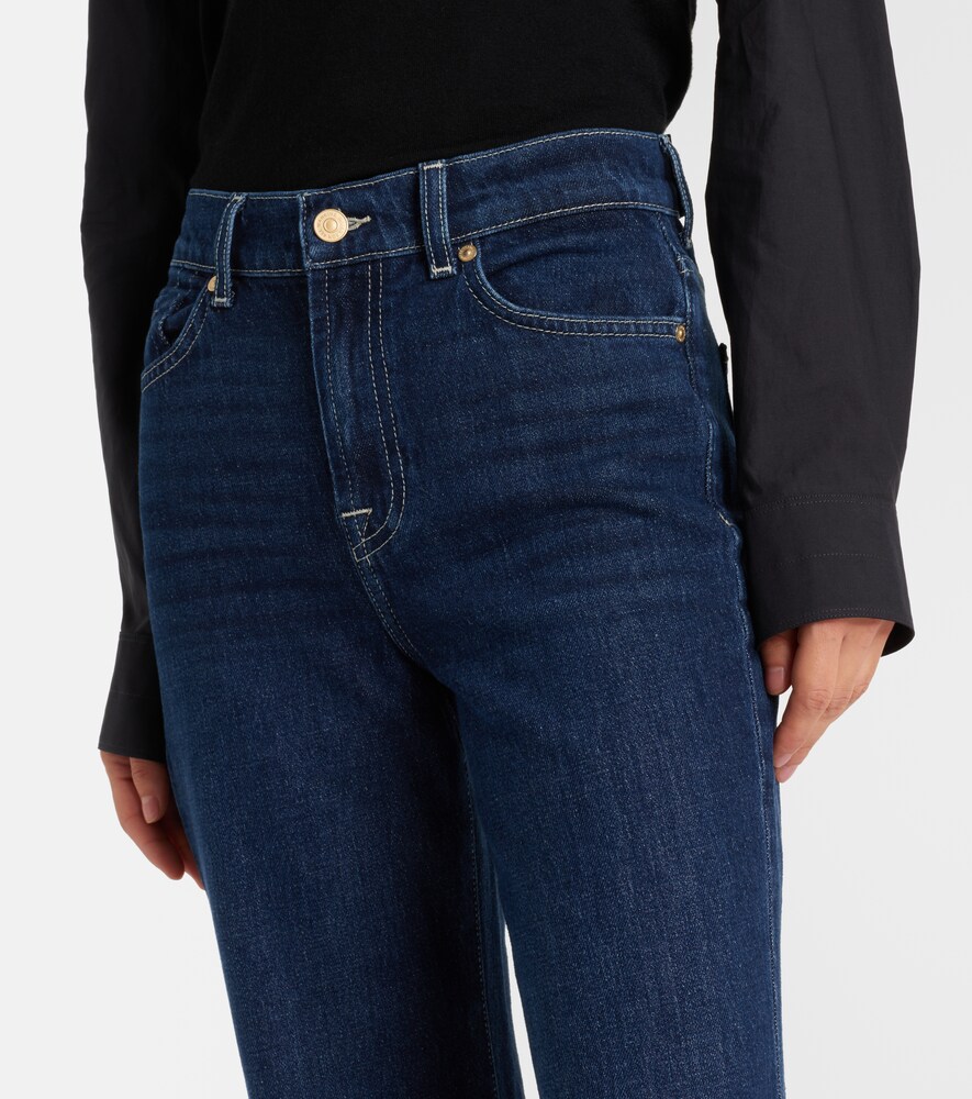 High-Waisted Flared Jeans