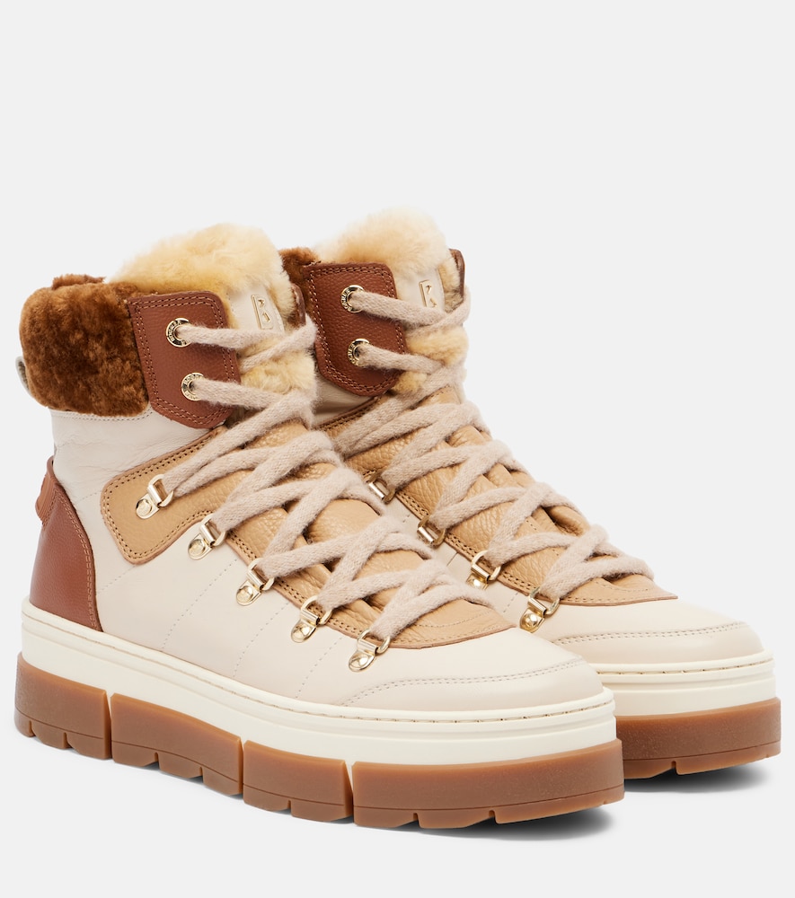 Bogner Bottines Vaduz en cuir et shearling 450 €