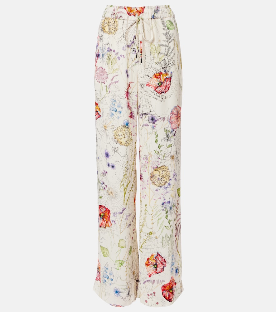McQueen Meadow floral palazzo pants