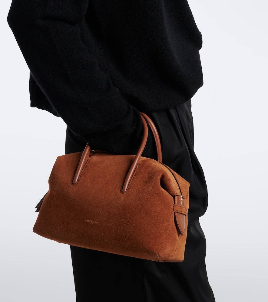 DeMellier Stockholm Small suede top-handle bag